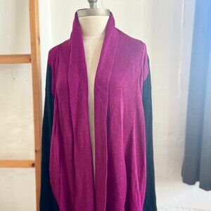 "Helen HSU" Vintage multicolor unisex sweater / Cardigan - Size S (runs big)